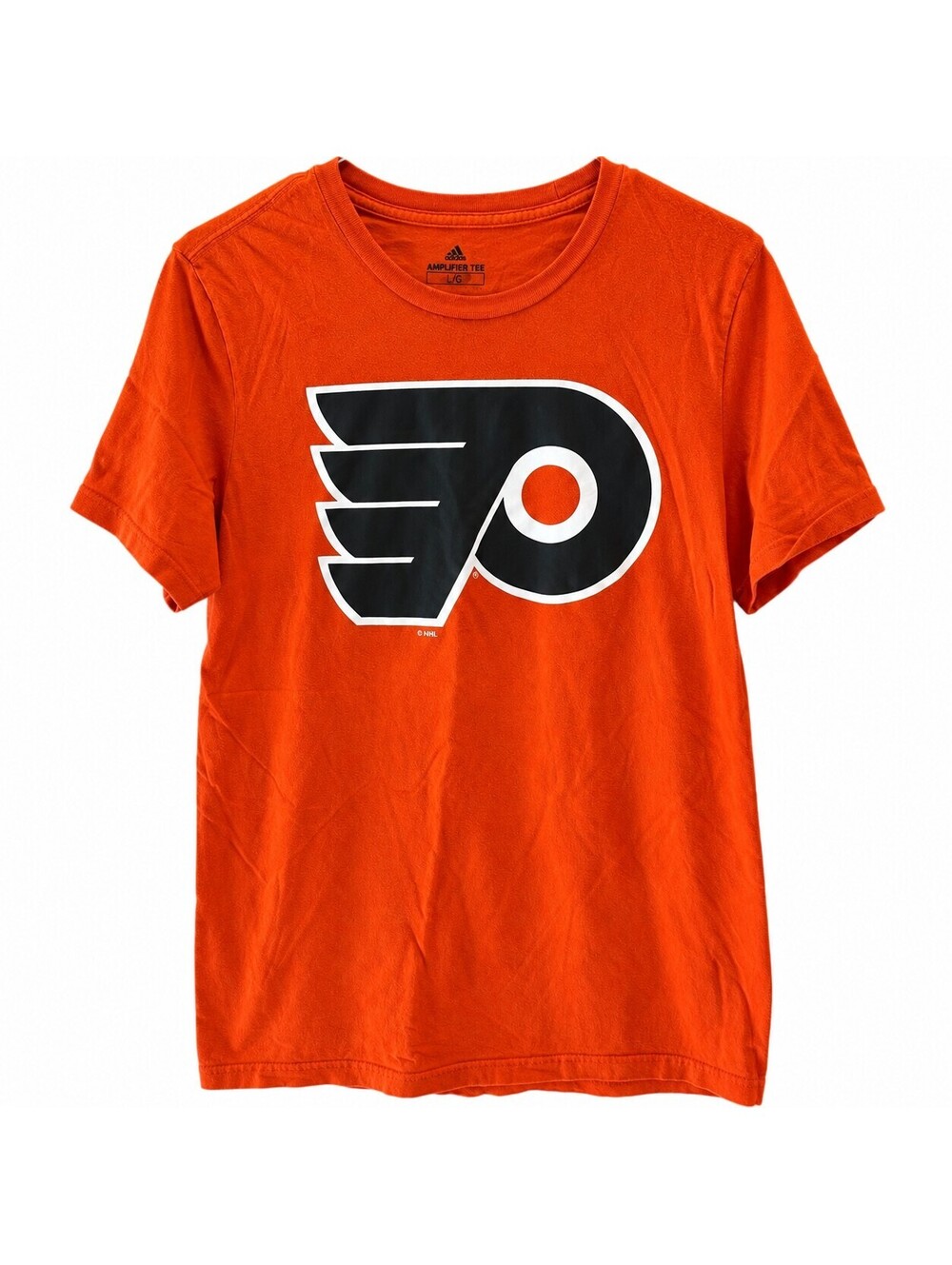 Adidas Philadelphia Flyers NHL Hockey T-Shirt Large Orange #79 H.